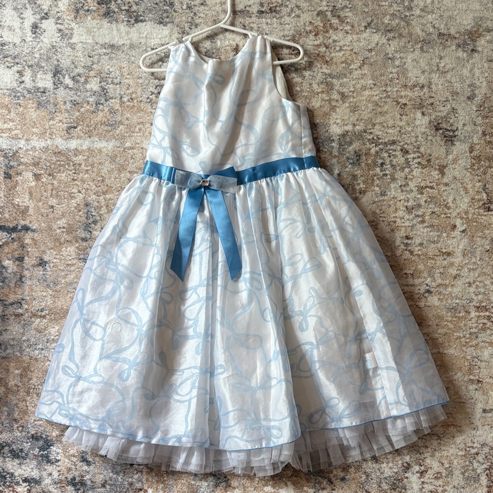 Prince Blue and White Formal Kids Dress